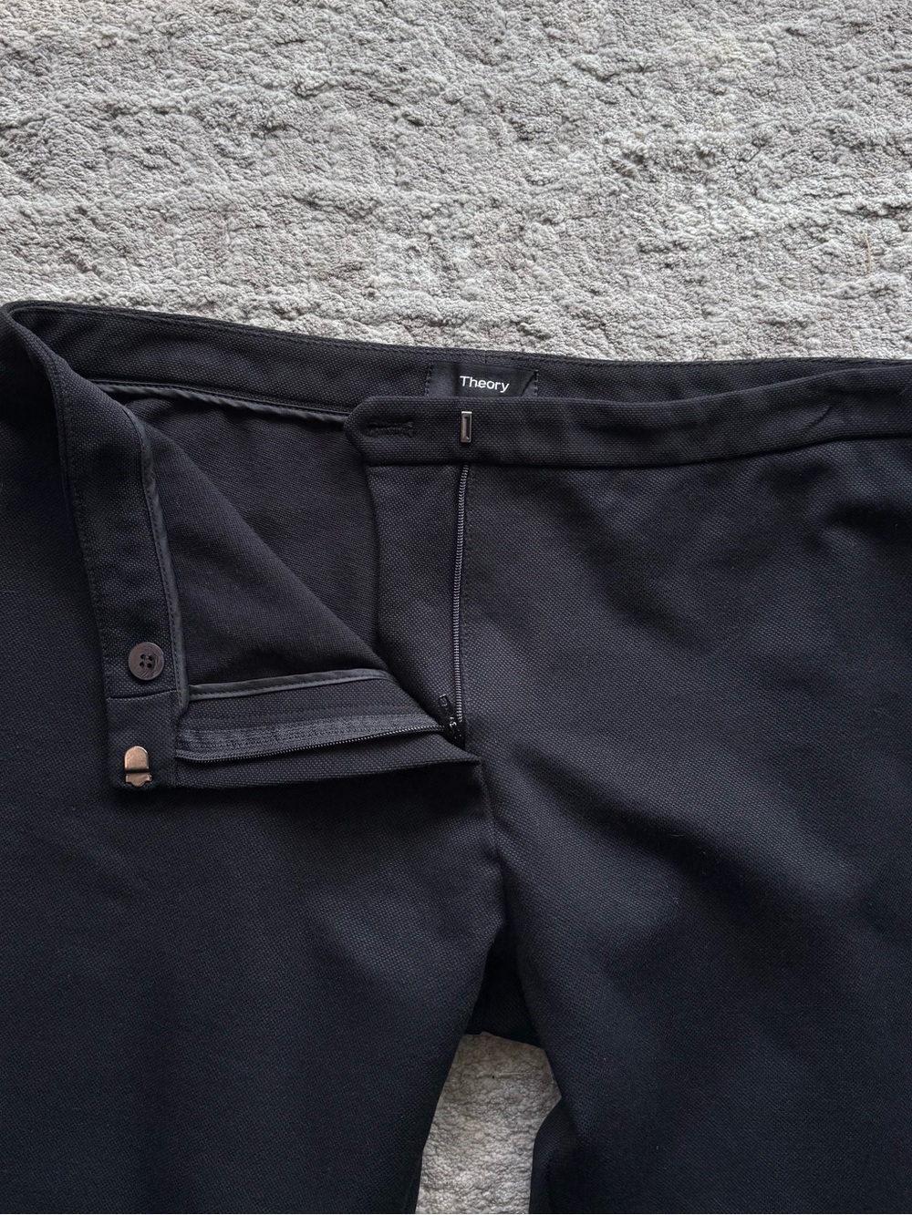 Theory Classic Skinny Pants in Solid Black | 10 - Picture 7 of 9